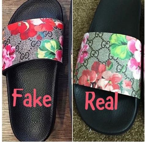 fake gucci slides price|how to authenticate gucci shoes.